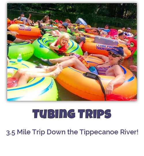 Tubing Trips 3.5 Mile Trip Down the Tippecanoe River!